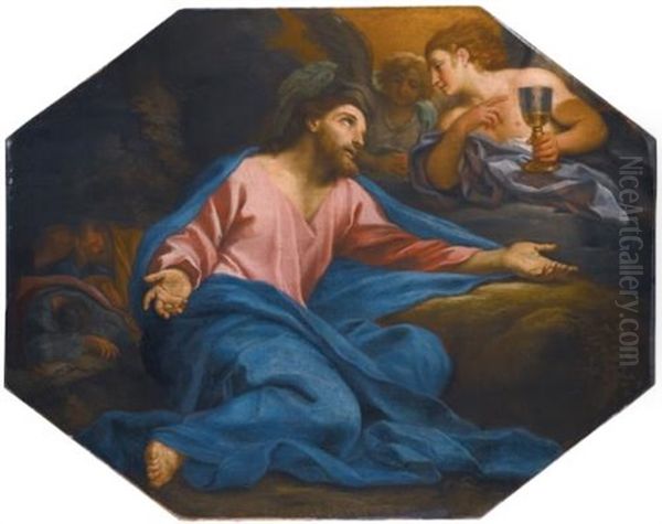 The Agony In The Garden Oil Painting by Carlo Maratta or Maratti