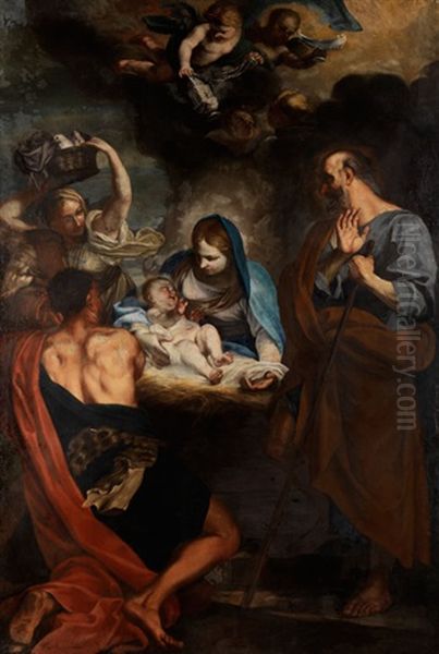 Untitled Oil Painting by Carlo Maratta or Maratti