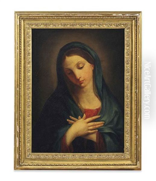 The Virgin Annunciate Oil Painting by Carlo Maratta or Maratti
