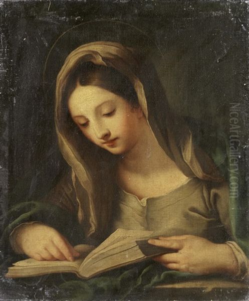 The Madonna Annunciate Oil Painting by Carlo Maratta or Maratti