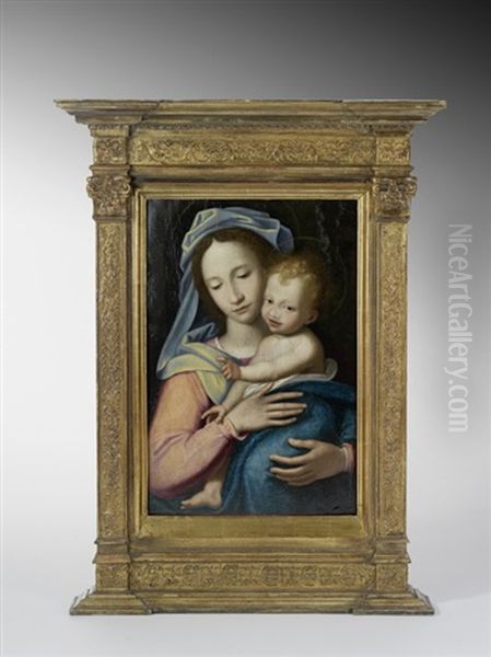 Madonna Mit Kind Oil Painting by Carlo Maratta or Maratti