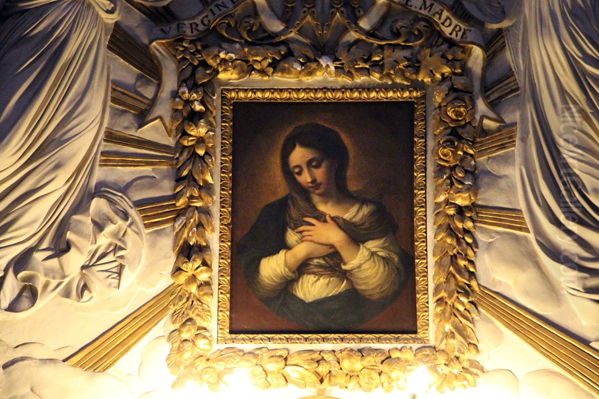 Virgin Mary Oil Painting by Carlo Maratta or Maratti