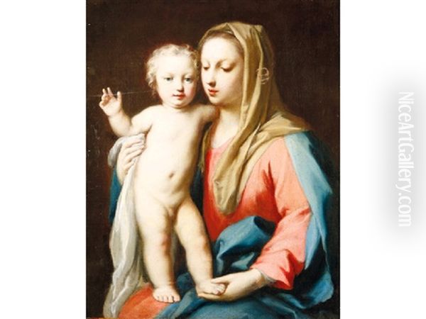 The Madonna And Child Oil Painting by Carlo Maratta or Maratti