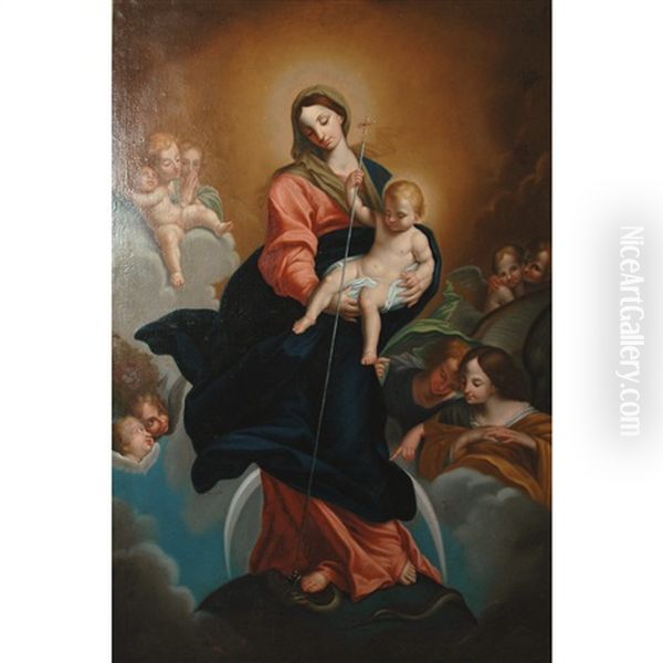 The Immaculate Conception Oil Painting by Carlo Maratta or Maratti