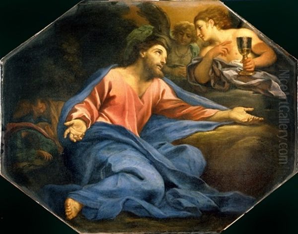 Cristo Nell'orto Oil Painting by Carlo Maratta or Maratti