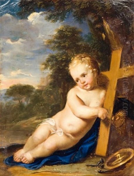 Le Christ Enfant Oil Painting by Carlo Maratta or Maratti