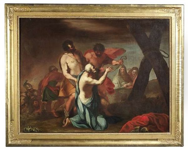 Der Hl. Andreas In Anbetung Des Marterkreuzes Oil Painting by Carlo Maratta or Maratti