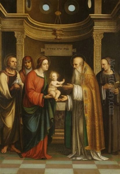 The Presentation Oil Painting by Carlo Maratta or Maratti