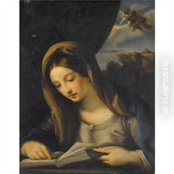 The Annunciation Oil Painting by Carlo Maratta or Maratti