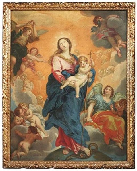 Immaculata Conceptio Oil Painting by Carlo Maratta or Maratti