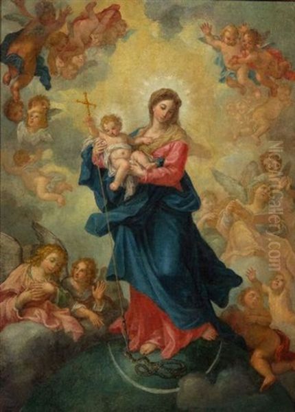 Immaculate Conception Oil Painting by Carlo Maratta or Maratti