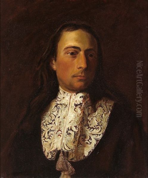 Bildnis Eines Herrn Mit Spitzenkragen Oil Painting by Carlo Maratta or Maratti