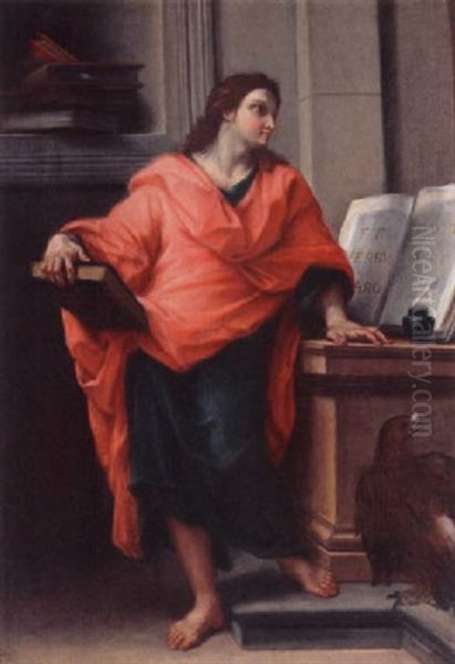 Saint John The Evangelist Oil Painting by Carlo Maratta or Maratti