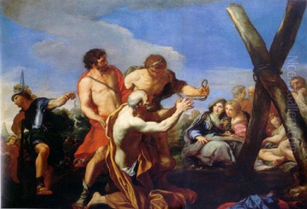 Saint Andrew Led To The Cross Of Martyrdom Oil Painting by Carlo Maratta or Maratti