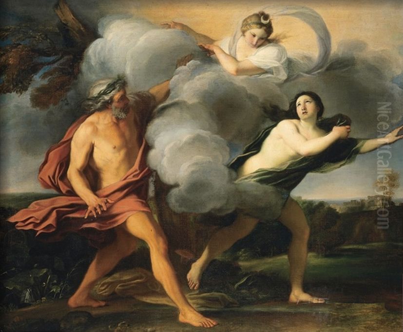 Alpheus And Arethusa Oil Painting by Carlo Maratta or Maratti