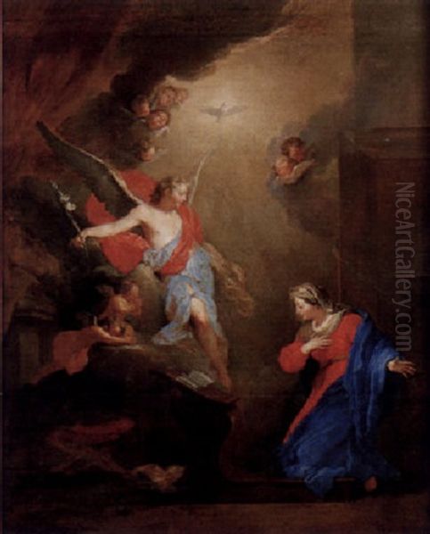 Bebadelsen Oil Painting by Carlo Maratta or Maratti