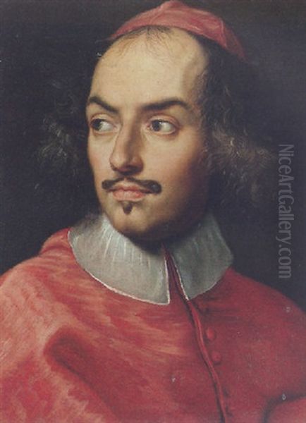 Portrait Of Cardinal Jacopo Rospigliosi Oil Painting by Carlo Maratta or Maratti