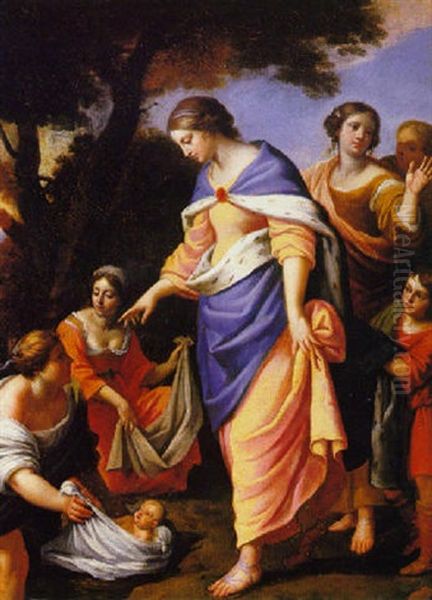 The Finding Of Moses Oil Painting by Carlo Maratta or Maratti