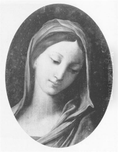 Le Visage De La Vierge Oil Painting by Carlo Maratta or Maratti