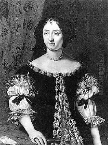 Portrait Of Maria Madalena Rospigliosi Oil Painting by Carlo Maratta or Maratti