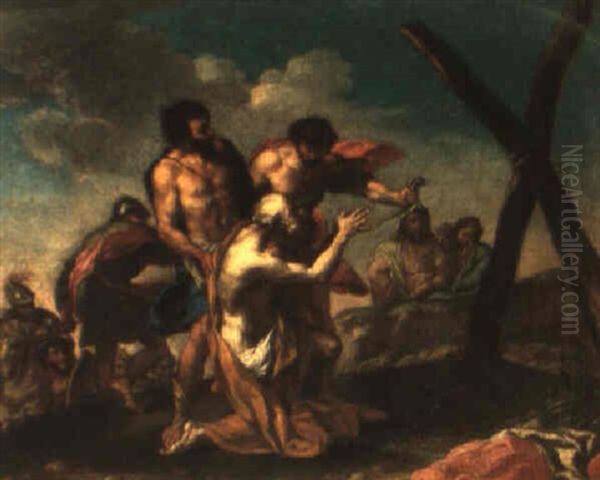 The Martyrdom Of St. Andrew Oil Painting by Carlo Maratta or Maratti