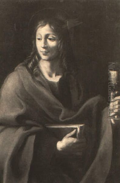 San Giovanni Evangelista Oil Painting by Carlo Maratta or Maratti
