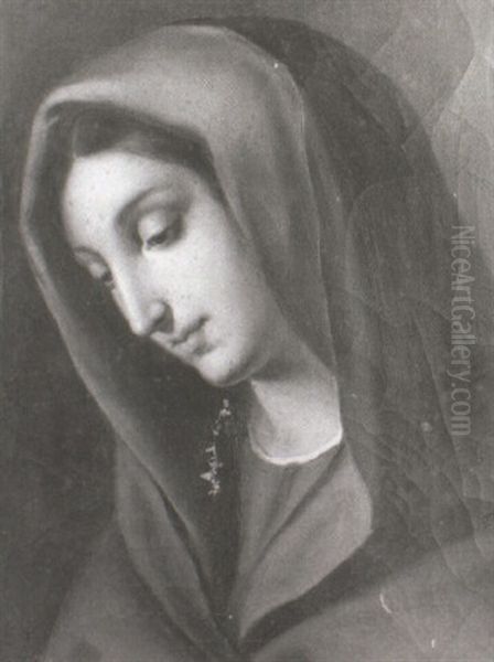 The Madonna Oil Painting by Carlo Maratta or Maratti