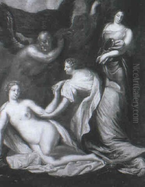 Time Revealing Truth And Justice Oil Painting by Carlo Maratta or Maratti