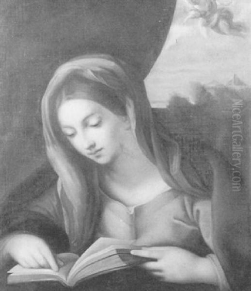 The Virgin Annunciate Oil Painting by Carlo Maratta or Maratti