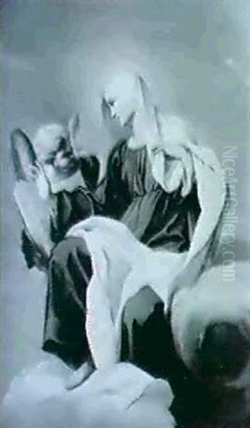 Sainte Francoise Romaine Oil Painting by Carlo Maratta or Maratti