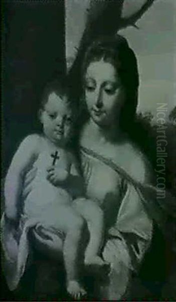 The Madonna And Child Oil Painting by Carlo Maratta or Maratti