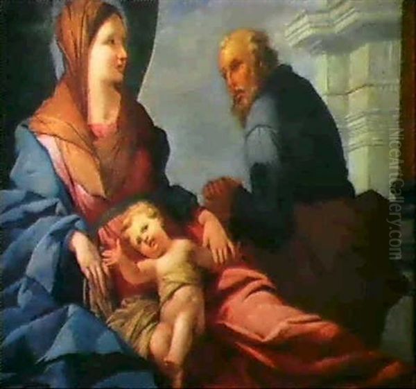 Die Heilige Familie Oil Painting by Carlo Maratta or Maratti