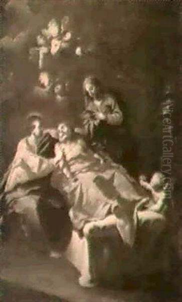 Der Tod Des Heiligen Joseph Oil Painting by Carlo Maratta or Maratti