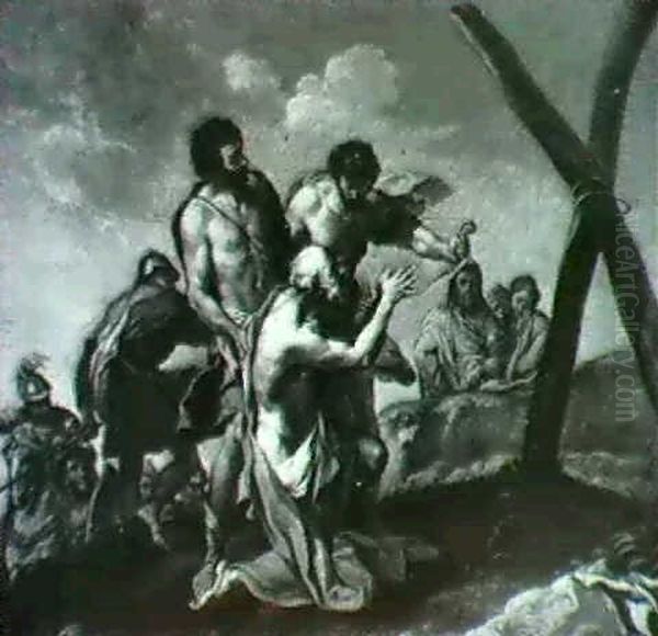 The Martyrdom Of Saint Andrew Oil Painting by Carlo Maratta or Maratti