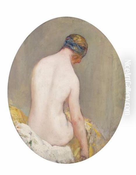 Femme Dans Son Boudoir Oil Painting by Pierre Amede Marcel-Beronneau
