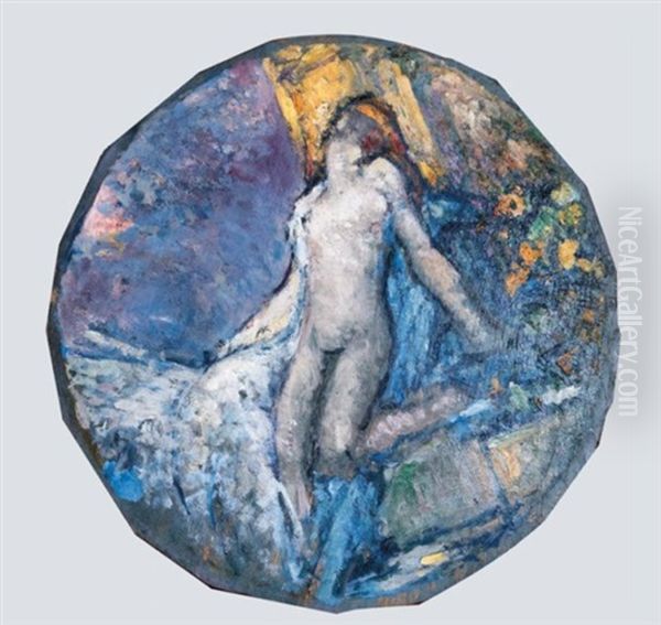 Lea Et Le Cygne Oil Painting by Pierre Amede Marcel-Beronneau