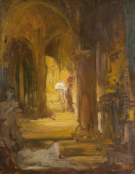 Etude Pour La Danse De Salome Oil Painting by Pierre Amede Marcel-Beronneau