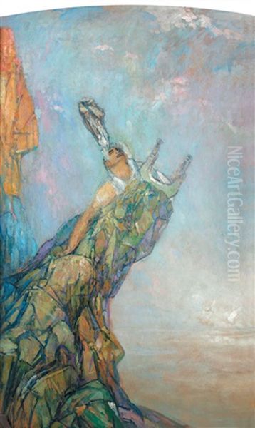 Douleur De Sapho Oil Painting by Pierre Amede Marcel-Beronneau