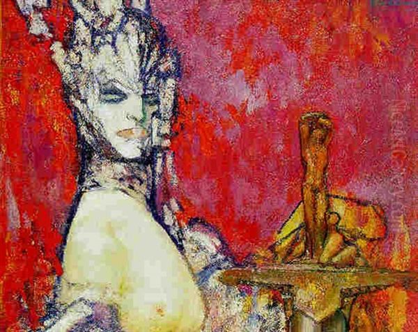 Judith Oil Painting by Pierre Amede Marcel-Beronneau