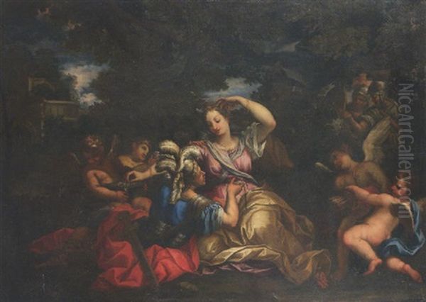Rinaldo E Armida Oil Painting by Alessandro Marchesini