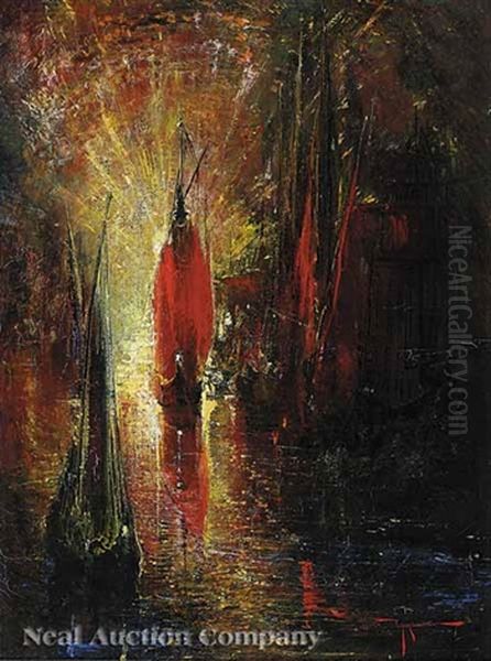 The Lantern And The Sun Oil Painting by Pinckney Marcius-Simons