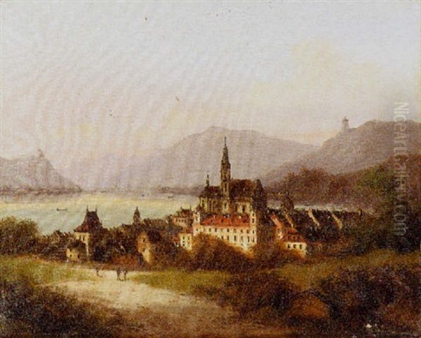 On The Prairie Oil Painting by Emile Van Marcke De Lumman