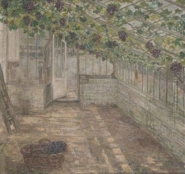 La Serre Aux Raisins Oil Painting by Marie Antoinette Marcotte