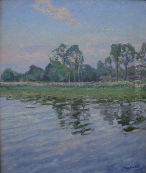 Pejzaz Nadwodny Oil Painting by Max Marcus