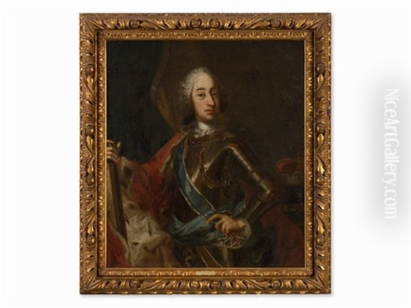 Portrait Of Charles Vii Oil Painting by George de Marees
