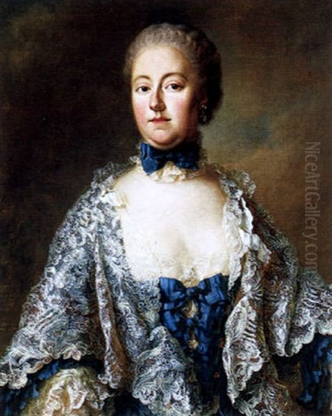 Adelheid Grafin Toerring-seefeld Oil Painting by George de Marees