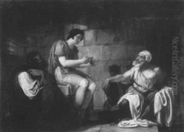 Josef Deutet Die Traume Der Mitgefangenen Oil Painting by Cesare Mariani