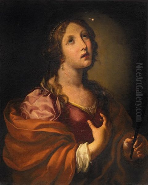 Eine Heilige Martyrerin Oil Painting by Onorio Marinari