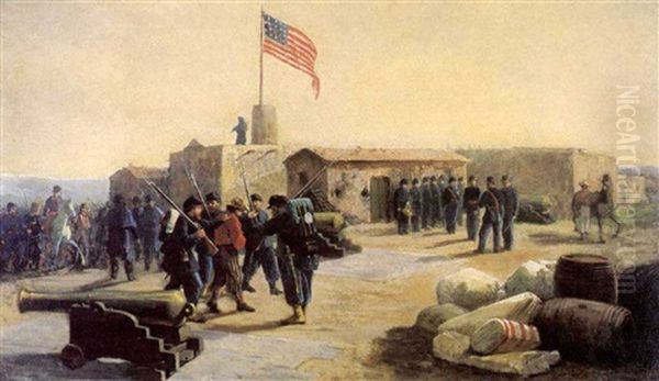 The Captured Spy Oil Painting by L. Marinelli