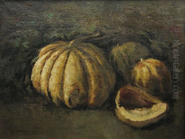 Pumpkins Oil Painting by Ion Marinescu-Valsan